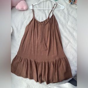 brown flowy pacsun sundress